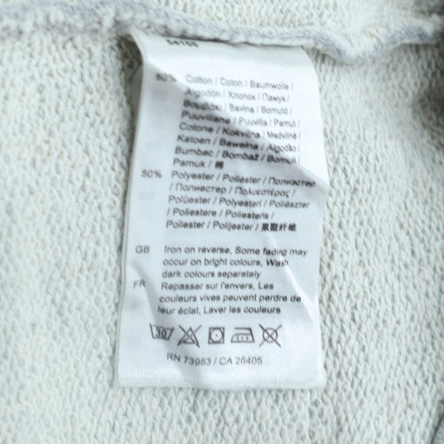 Helly Hansen Men's Grey Pullover Hoodie L Logo Cotton Blend