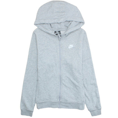 Nike Men's Grey Full Zip Hoodie Size L Fleece Sportswear