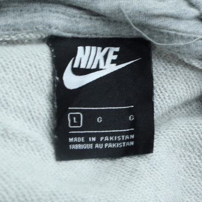 Nike Men's Grey Full Zip Hoodie Size L Fleece Sportswear