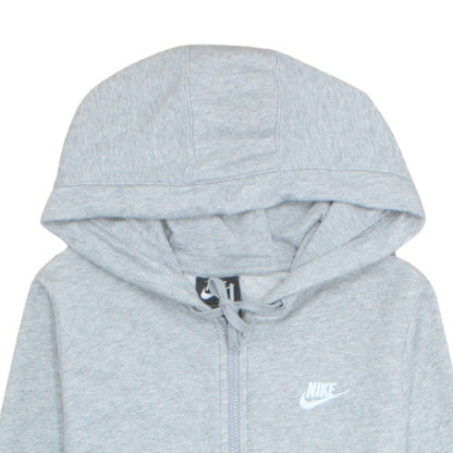 Nike Men's Grey Full Zip Hoodie Size L Fleece Sportswear