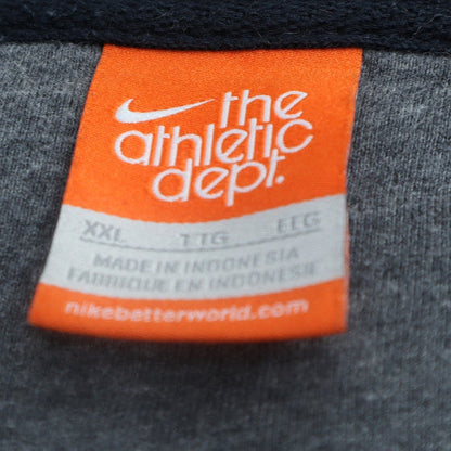 Nike Men's Blue Full Zip Hoodie 2XL Fleece Lined Sportswear