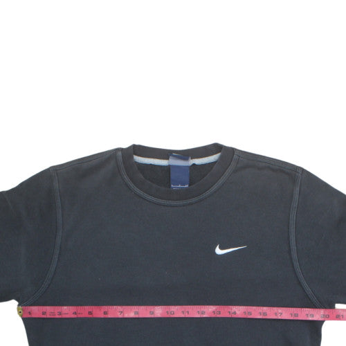 Nike Men's Black Small Pullover Sweatshirt Crew Neck Fleece
