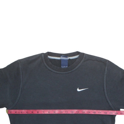 Nike Men's Black Small Pullover Sweatshirt Crew Neck Fleece