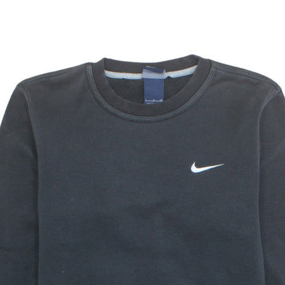 Nike Men's Black Small Pullover Sweatshirt Crew Neck Fleece