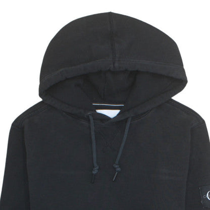 Calvin Klein Jeans Men’s Black Pullover Hoodie L Logo Fleece