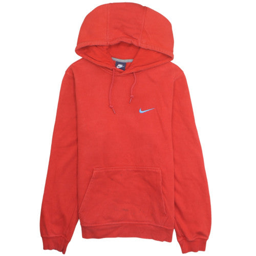 Nike Men's Red Pullover Hoodie L Regular Fit Sports Fleece