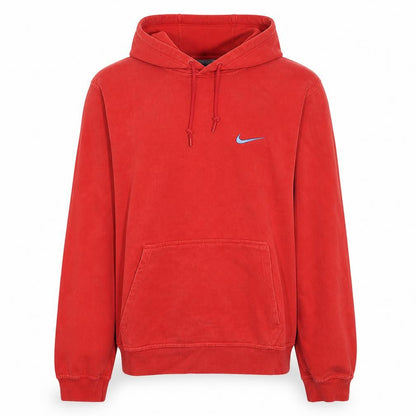 Nike Men's Red Pullover Hoodie L Regular Fit Sports Fleece