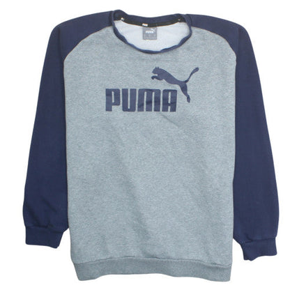 Puma Men's Grey XL Pullover Sweatshirt Crew Neck Fleece Jumper