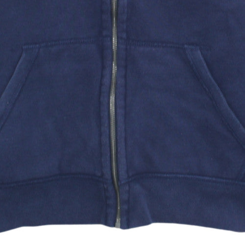 Ralph Lauren Men's Blue Full Zip Hoodie L Cotton Blend