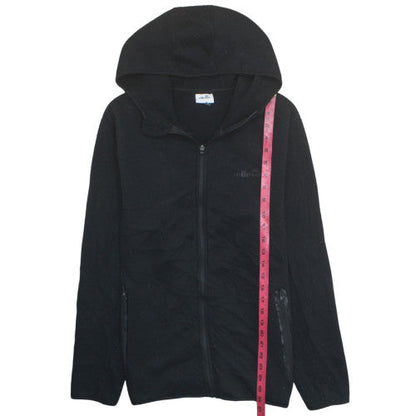 Ellesse Mens Black Full Zip Hoodie Size M Polyester Cotton Blend