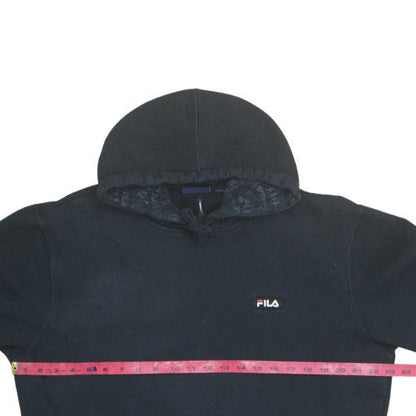 Fila Men's Black 2XL Pullover Hoodie Logo Fleece Sweatshirt