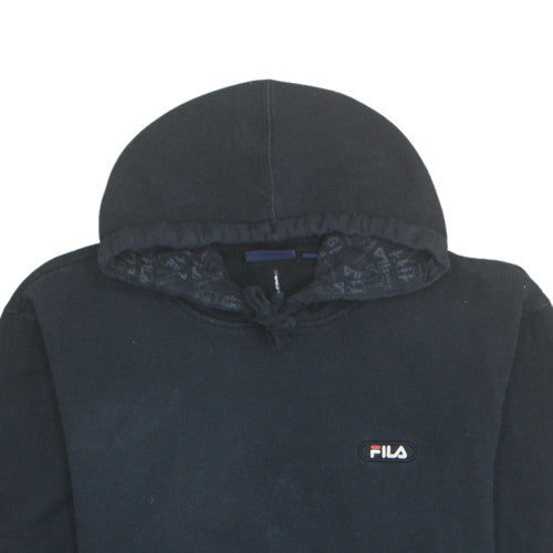 Fila Men's Black 2XL Pullover Hoodie Logo Fleece Sweatshirt