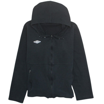 Umbro Men's Black Full Zip Fleece Hoodie Size M
