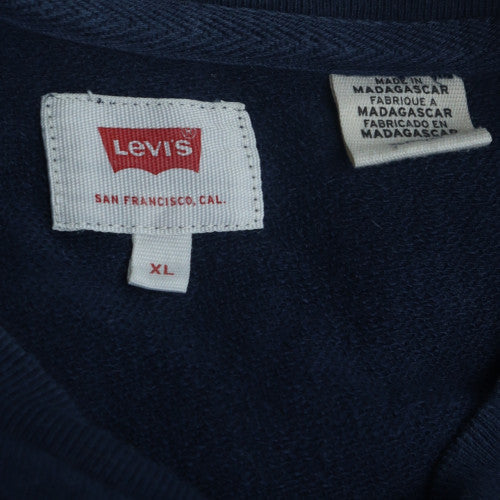 Levi's Men's Blue XL Pullover Logo Sweatshirt Regular Fit