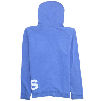 Adidas Men's Blue Pullover Hoodie Small Graphic Logo Sportswear