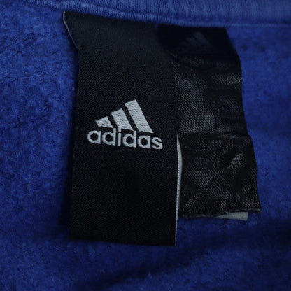 Adidas Men's Blue Pullover Hoodie Small Graphic Logo Sportswear