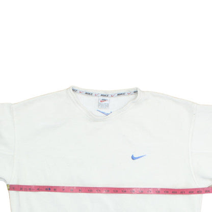 Nike Men's White XL Pullover Sweatshirt Vintage Sportswear