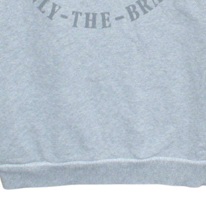 Diesel Men’s Grey Crew Neck Graphic Print Sweatshirt M