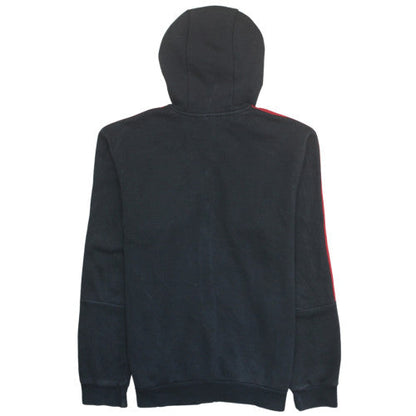 Adidas Men's Black Red Full Zip Hoodie M Sports Style