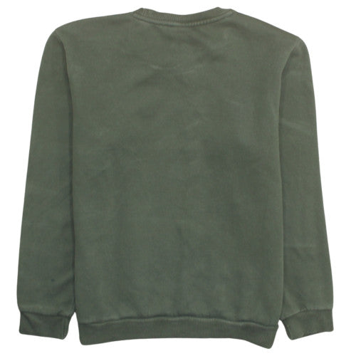Puma Men's Green Crew Neck Pullover Sweatshirt Medium