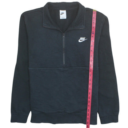 Nike Men's Black M 1/2 Zip Fleece Sweatshirt Regular Fit