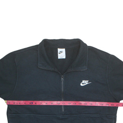 Nike Men's Black M 1/2 Zip Fleece Sweatshirt Regular Fit