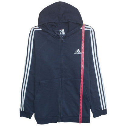 Adidas Men's Blue 2XL Full Zip Hoodie Fleece Sportswear