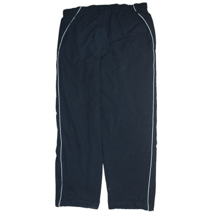 Nike Men's Black Track Pants L Elastic Waist Piped Joggers