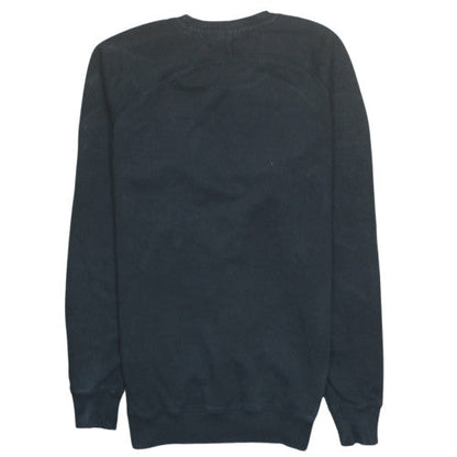 Gymshark Men's Black Crew Neck Fleece Sweatshirt Size M Regular Fit