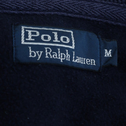 Ralph Lauren Men Blue Full Zip Hoodie M Fleece Classic Style