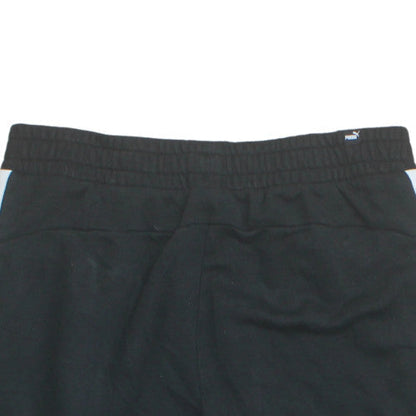 Puma Men's Black Large Sweat Shorts with Elastic Waist & Pockets