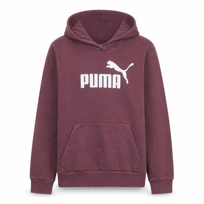 Puma Womens Burgundy Hooded Pullover Sweatshirt Size XL