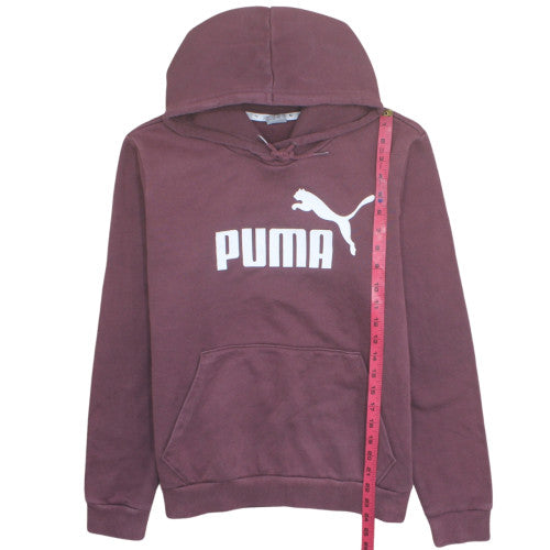 Puma Womens Burgundy Hooded Pullover Sweatshirt Size XL