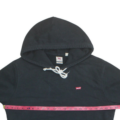 Levi's Men's Black Pullover Hoodie Size M Regular Fit Fleece