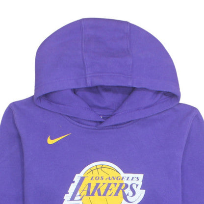 Nike Boys Purple Los Angeles Lakers Pullover Hoodie Size 14/16 L