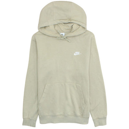 Nike Men's Beige Pullover Hoodie Small Regular Fit Fleece