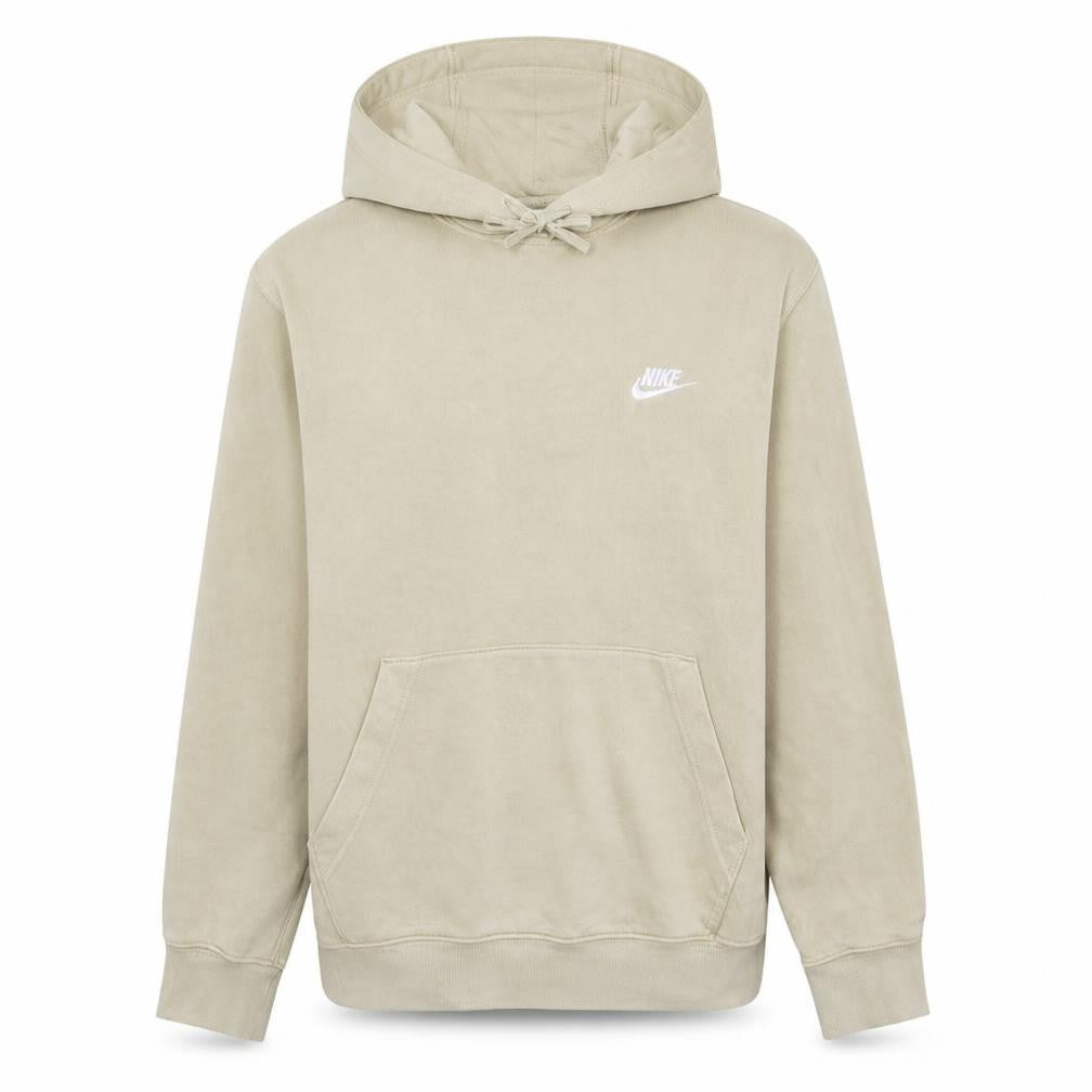 Nike Men's Beige Pullover Hoodie Small Regular Fit Fleece
