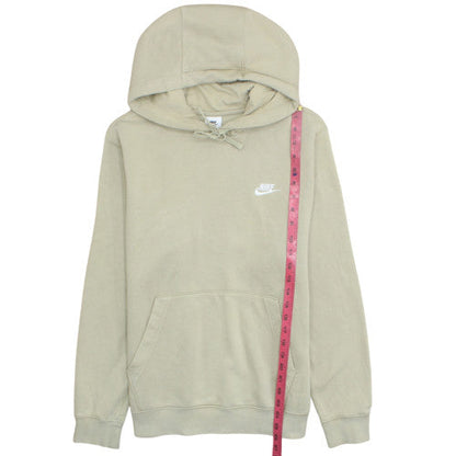 Nike Men's Beige Pullover Hoodie Small Regular Fit Fleece