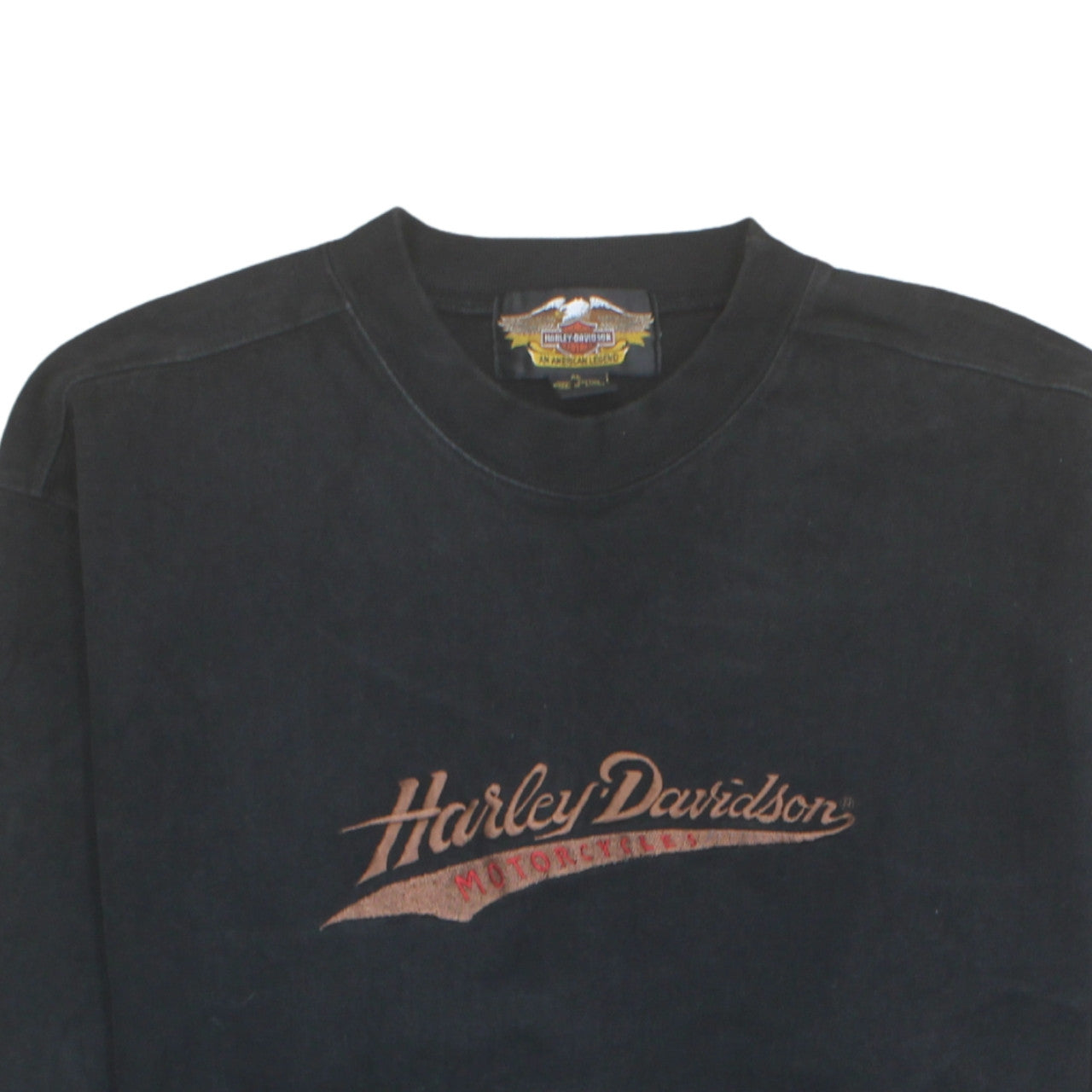 Harley-Davidson Men’s Black XL Pullover Sweatshirt Embroidered Logo