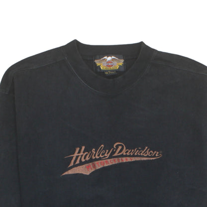Harley-Davidson Men’s Black XL Pullover Sweatshirt Embroidered Logo