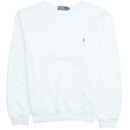 Ralph Lauren Men's White XL Crew Neck Pullover Sweatshirt