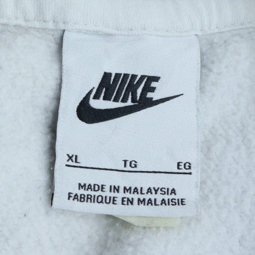 Nike Men's White Pullover Hoodie XL Fleece Sportswear