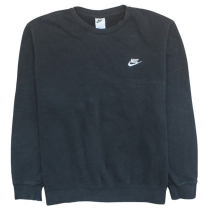 Nike Men Black XL Pullover Sweatshirt Crew Neck Fleece