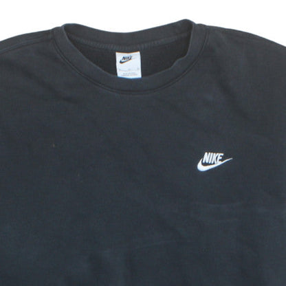 Nike Men Black XL Pullover Sweatshirt Crew Neck Fleece