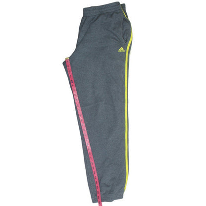 Adidas Men's Grey Track Pants L Performance Essentials Activewear