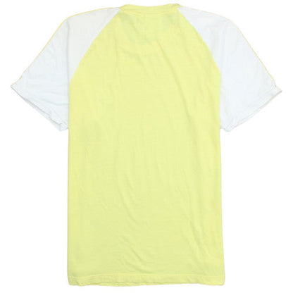 Adidas Men's Yellow & White Crew Neck Short Sleeve T-Shirt Size L