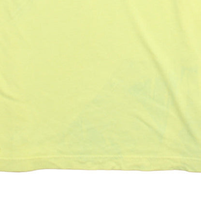 Adidas Men's Yellow & White Crew Neck Short Sleeve T-Shirt Size L