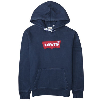 Levi's Men's Blue Pullover Hoodie M Regular Fit Logo Sweatshirt