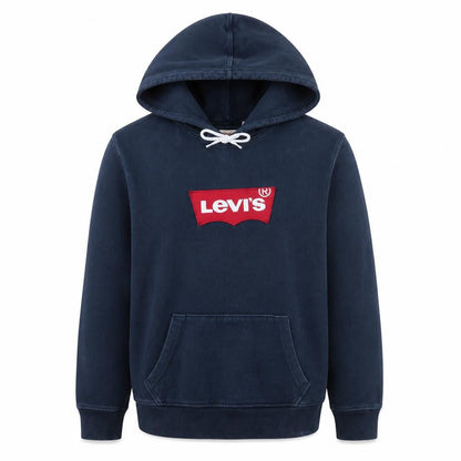 Levi's Men's Blue Pullover Hoodie M Regular Fit Logo Sweatshirt