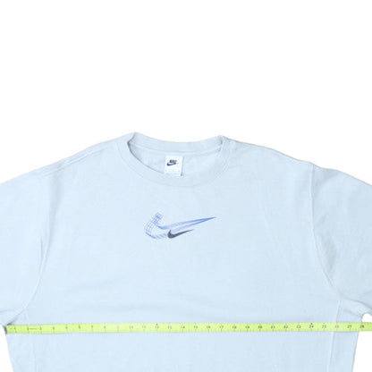 Nike Womens Blue XL Pullover Sweatshirt Crew Neck Logo Print